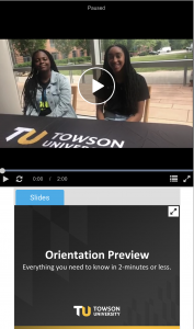 Towson Orientation Preview